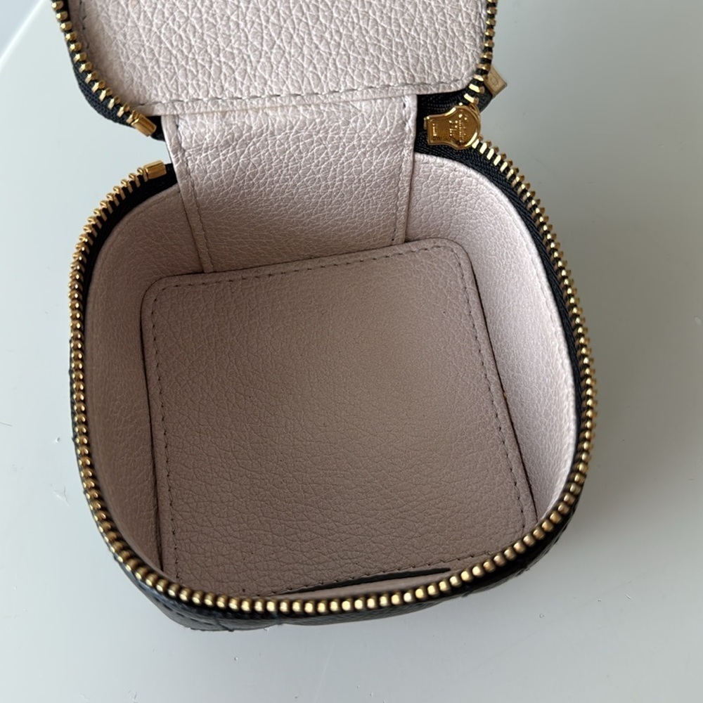 DIOR BLACK LEATHER ZIPPER BOX - Picture 9 of 9